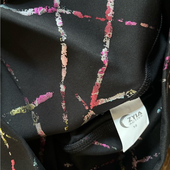 Zyia Abstract Luxe Leggings Size 12 - Picture 2 of 2